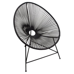 Sativa Black Accent Chair (Set of 2) - Ornate Home