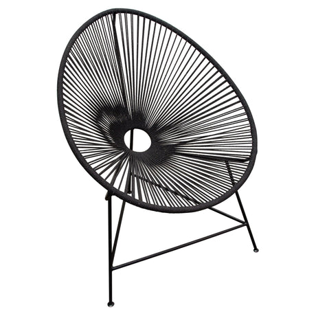 Sativa Black Accent Chair (Set of 2) - Ornate Home