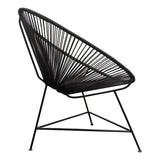 Sativa Black Accent Chair (Set of 2) - Ornate Home