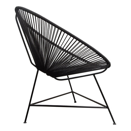 Sativa Black Accent Chair (Set of 2) - Ornate Home