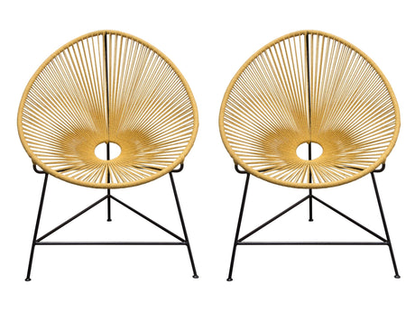 Sativa Orange Accent Chair (Set of 2) - Ornate Home