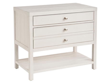 Saugatuck White Sand Nightstand - Ornate Home