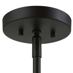 Saugus Black/Brass Industrial 1 Light Pendant - Ornate Home