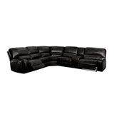 Saul Black Power Motion Sectional Sofa - Ornate Home