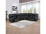 Saul Black Power Motion Sectional Sofa - Ornate Home