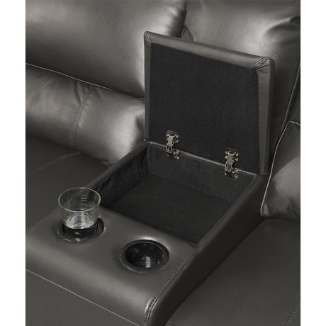 Saul Gray Power Motion Sectional Sofa - Ornate Home