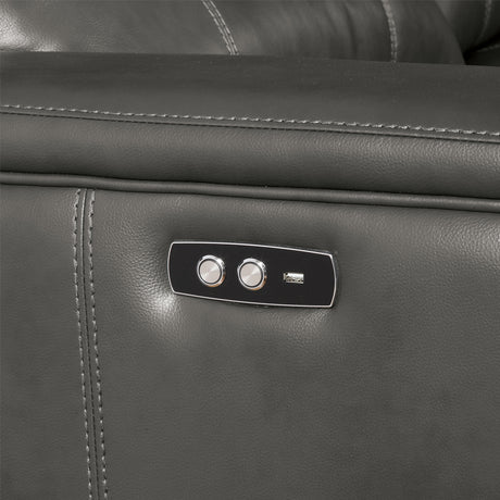 Saul Gray Power Motion Sectional Sofa - Ornate Home