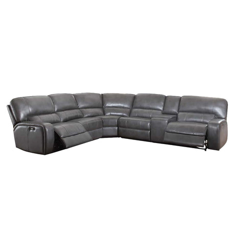 Saul Gray Power Motion Sectional Sofa - Ornate Home