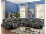 Saul Gray Power Motion Sectional Sofa - Ornate Home
