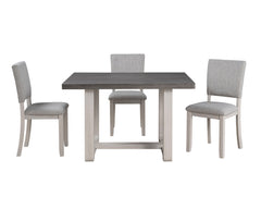 Sauro Gray 5 Pc. Dining Table Set - Ornate Home