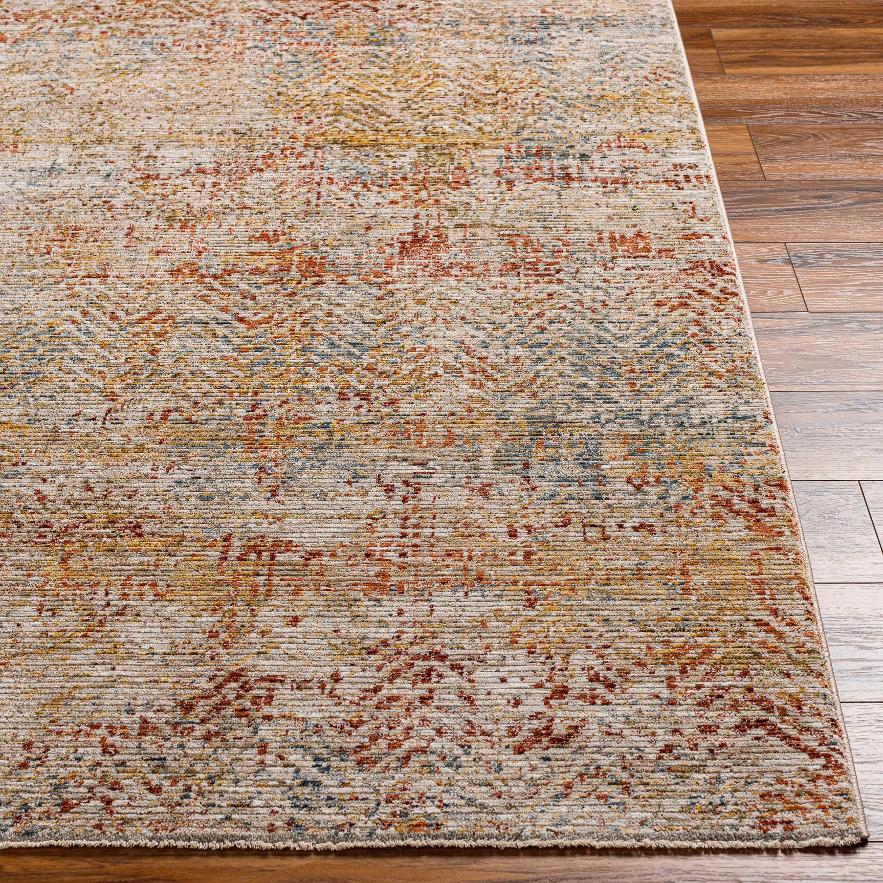 Sava Rust Rich Textured Traditional Rug - Ornate Home