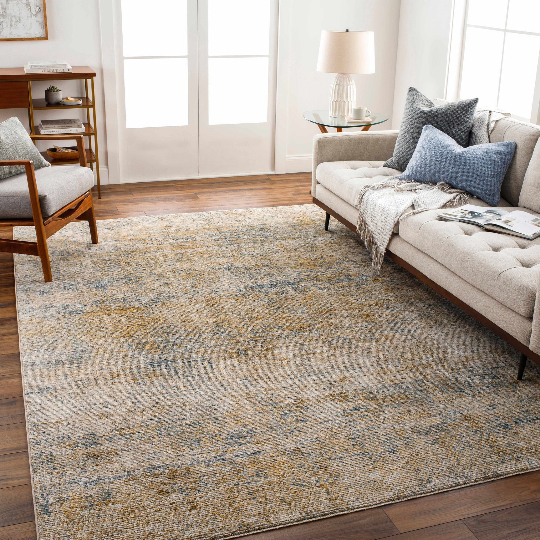 Sava Tan Rich Textured Rug - Clearance - Ornate Home