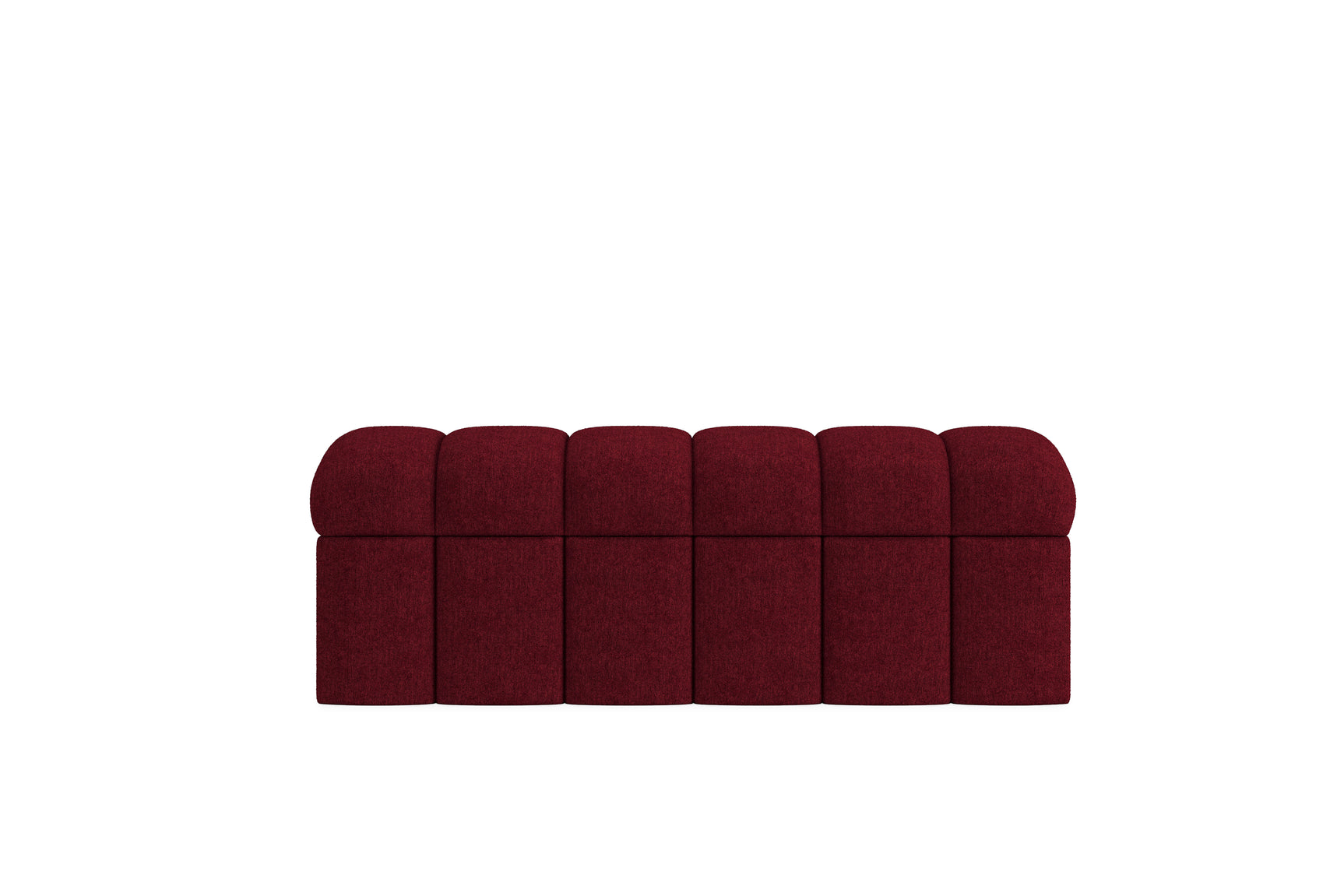 Savage Upholstered Storage Bench in Ruby Chenille - Ornate Home