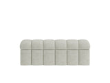 Savage Upholstered Storage Bench in Sandy Chenille - Ornate Home