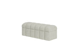 Savage Upholstered Storage Bench in Sandy Chenille - Ornate Home