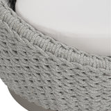 Savaii Marled Clay/White/Cream Outdoor Swivel Chair - Ornate Home