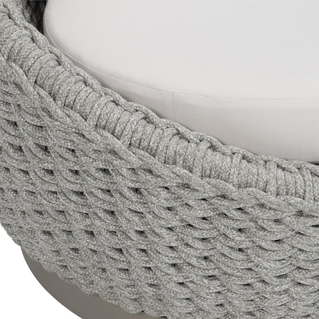 Savaii Marled Clay/White/Cream Outdoor Swivel Chair - Ornate Home