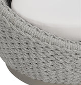 Savaii Marled Clay/White/Cream Outdoor Swivel Chair - Ornate Home