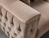 Savana Latte Living Room Set - Ornate Home