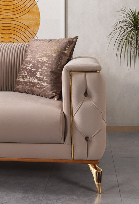 Savana Latte Living Room Set - Ornate Home