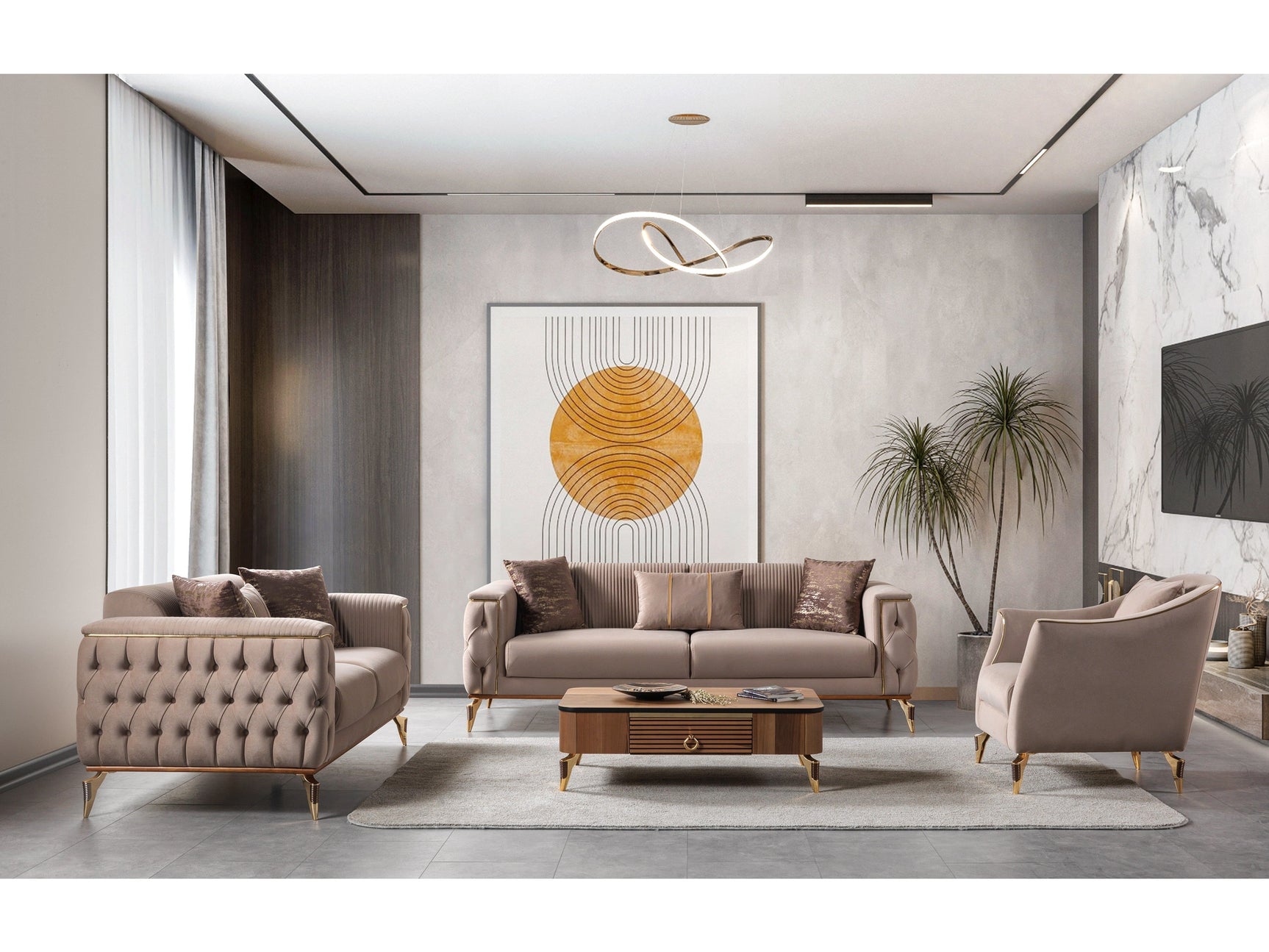 Savana Latte Sofa - Ornate Home