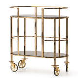 Savannah Breeze Gold Bar Cart - Ornate Home