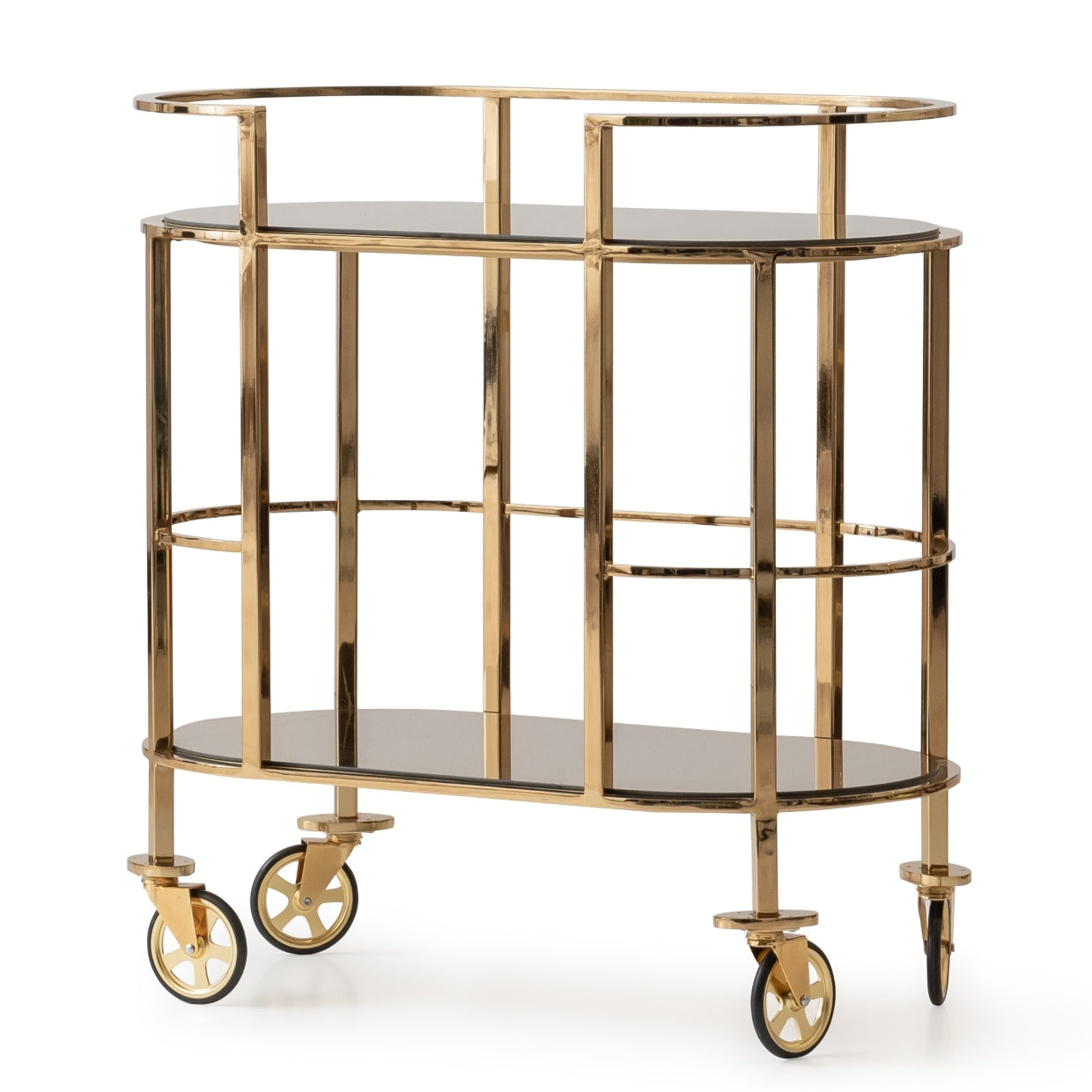 Savannah Breeze Gold Bar Cart - Ornate Home