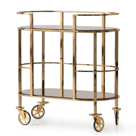Savannah Breeze Gold Bar Cart - Ornate Home