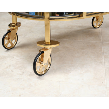 Savannah Breeze Gold Bar Cart - Ornate Home