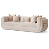 Savannah Breeze Gold/Cashmere Mansion Sofa - Ornate Home