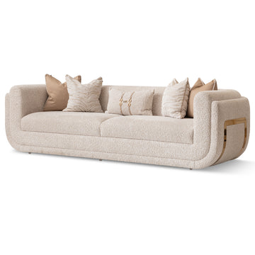 Savannah Breeze Gold/Cashmere Mansion Sofa - Ornate Home