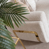 Savannah Breeze Gold/Cashmere Standard Sofa - Ornate Home