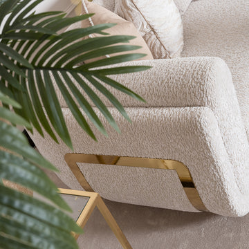 Savannah Breeze Gold/Cashmere Standard Sofa - Ornate Home