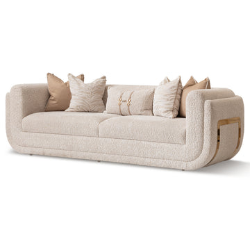 Savannah Breeze Gold/Cashmere Standard Sofa - Ornate Home