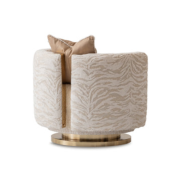 Savannah Breeze Gold/Cashmere Swivel Chair - Ornate Home