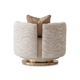 Savannah Breeze Gold/Cashmere Swivel Chair - Ornate Home