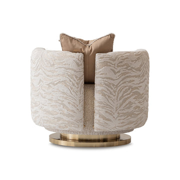 Savannah Breeze Gold/Cashmere Swivel Chair - Ornate Home
