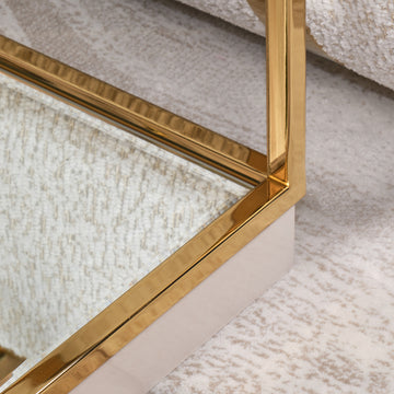 Savannah Breeze Gold End Table - Ornate Home
