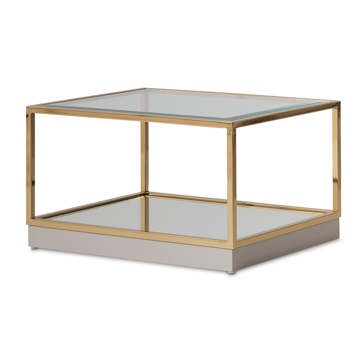 Savannah Breeze Gold Short Cocktail Table (Set of 2) - Ornate Home