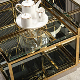 Savannah Breeze Gold Short Cocktail Table (Set of 2) - Ornate Home