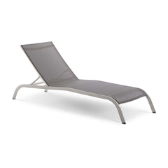 Savannah Gray Outdoor Patio Mesh Chaise Lounge (Set of 4) - Ornate Home