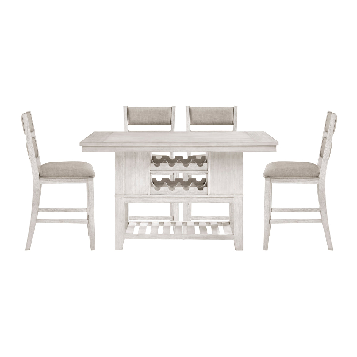 Savile Beige 5pc Dining Set - Ornate Home