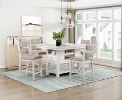 Savile Beige Counter Height Chair (Set of 2) - Ornate Home
