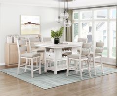 Savile Beige Counter Height Chair (Set of 2) - Ornate Home
