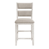 Savile White Counter Height Chair - Ornate Home