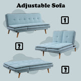 Savilla Blue Adjustable Sofa - Ornate Home
