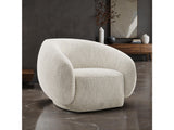 Savino Beige Swivel Chair - Ornate Home
