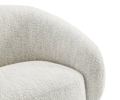 Savino Beige Swivel Chair - Ornate Home