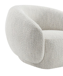Savino Beige Swivel Chair - Ornate Home