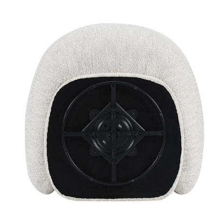 Savino Beige Swivel Chair - Ornate Home